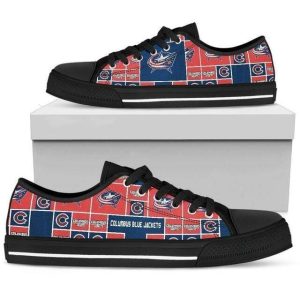 Columbus Blue Jackets Nhl Hockey 1 Low Top Sneakers Low Top Shoes