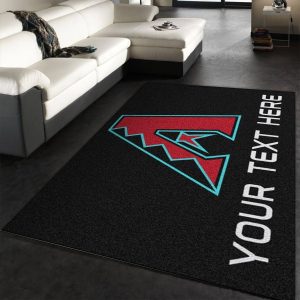 Customizable Arizona Diamondbacks Personalized Accent Rug Area Rug For Christmas Kitchen Rug Us Decor