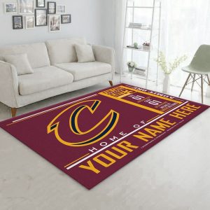 Customizable Cleveland Cavaliers Wincraft Personalized NBA Area Rug For Christmas Living Room Rug R3807