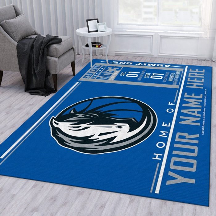 Customizable Dallas Mavericks Wincraft Personalized Nba Area Rug For Christmas Living Room Rug