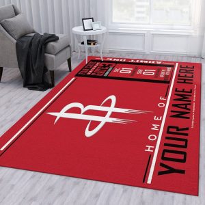 Customizable Houston Rockets Wincraft Personalized NBA Rug Living Room Rug R3519