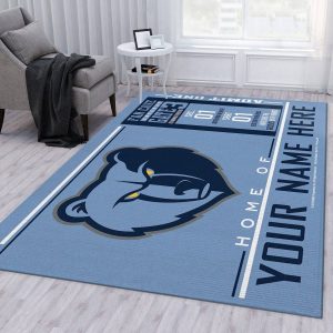 Customizable Memphis Grizzlies Wincraft Personalized Nba Rug Bedroom Rug Home Decor Floor Decor