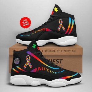 Customized Name Autism Awareness Jordan 13 Personalized Shoes