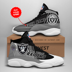 Customized Name Las Vegas Raiders Jordan 13 Personalized Shoes