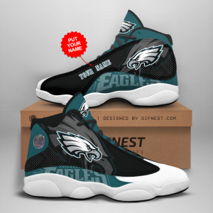 Customized Name Philadelphia Eagles Jordan 13 Personalized Shoes