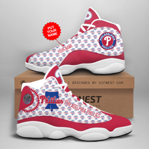 Customized Name Philadelphia Phillies Jordan 13 Personalized Shoes