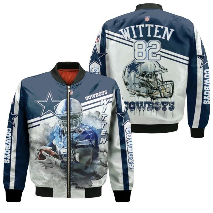 Dallas Cowboys Jason Witten 82 3D Bomber Jacket