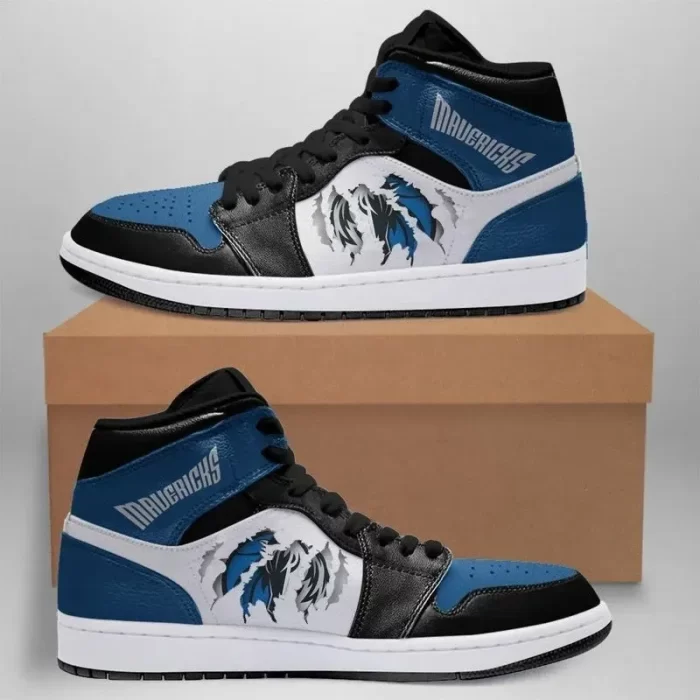 Dallas Mavericks 2 NFL Air Jordan 1 Sport Custom Sneakers