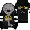 Dallas Mavericks Luka Doncic 77 Nba Golden Edition White Unisex Fleece Hoodie