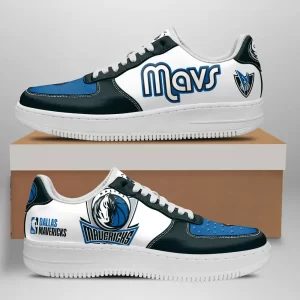 Dallas Mavericks Nike Air Force Shoes Unique Football Custom Sneakers