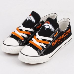 Denver Broncos NFL Football 10 Gift For Fans Low Top Custom Canvas Shoes
