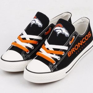 Denver Broncos NFL Football 3 Gift For Fans Low Top Custom Canvas Shoes