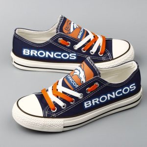 Denver Broncos NFL Football 5 Gift For Fans Low Top Custom Canvas Shoes
