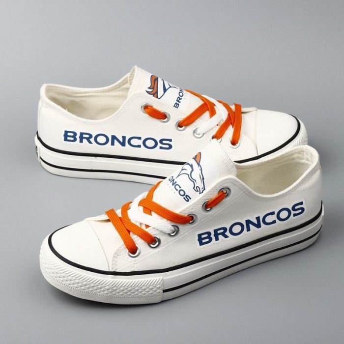Denver Broncos NFL Football 6 Gift For Fans Low Top Custom Canvas Shoes