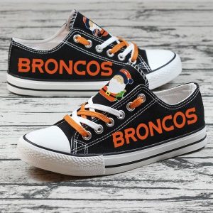 Denver Broncos NFL Football 8 Gift For Fans Low Top Custom Canvas Shoes