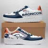 Denver Broncos Nike Air Force Shoes Unique Football Custom Sneakers
