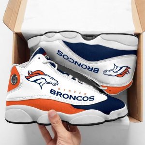 Denver Broncos Team Air Jordan 13 Custom Sneakers-Jordan 13 Team Sneakers