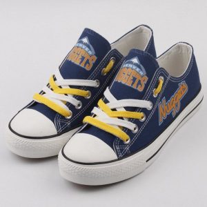 Denver Nuggets NBA Basketball 2 Gift For Fans Low Top Custom Canvas Shoes