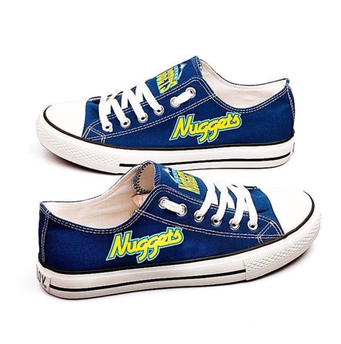 Denver Nuggets NBA Basketball 3 Gift For Fans Low Top Custom Canvas Shoes