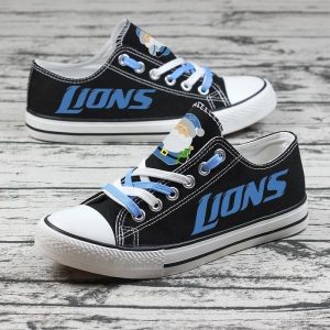 Detroit Lions NFL Football 1 Gift For Fans Low Top Custom Canvas Shoes