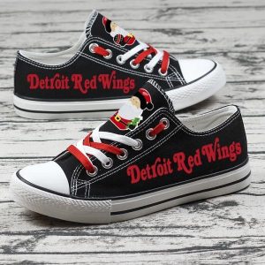 Detroit Red Wings NHL Hockey 2 Gift For Fans Low Top Custom Canvas Shoes