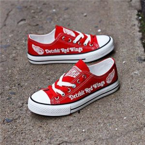 Detroit Red Wings NHL Hockey 4 Gift For Fans Low Top Custom Canvas Shoes