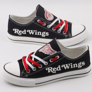 Detroit Red Wings NHL Hockey Gift For Fans Low Top Custom Canvas Shoes