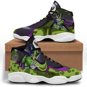 Dragon Ball Cell Shoes Fighting Custom Anime Jordan 13 Sneakers