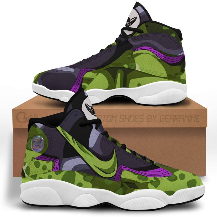 Dragon Ball Cell Shoes Skill Custom Anime Jordan 13 Sneakers