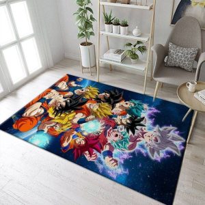 Dragon Ball Goku Level Area Rug Living Room And Bed Room Rug