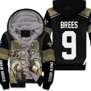 Drew Brees New Orleans Saints Oil Painting Unisex Fleece Hoodie