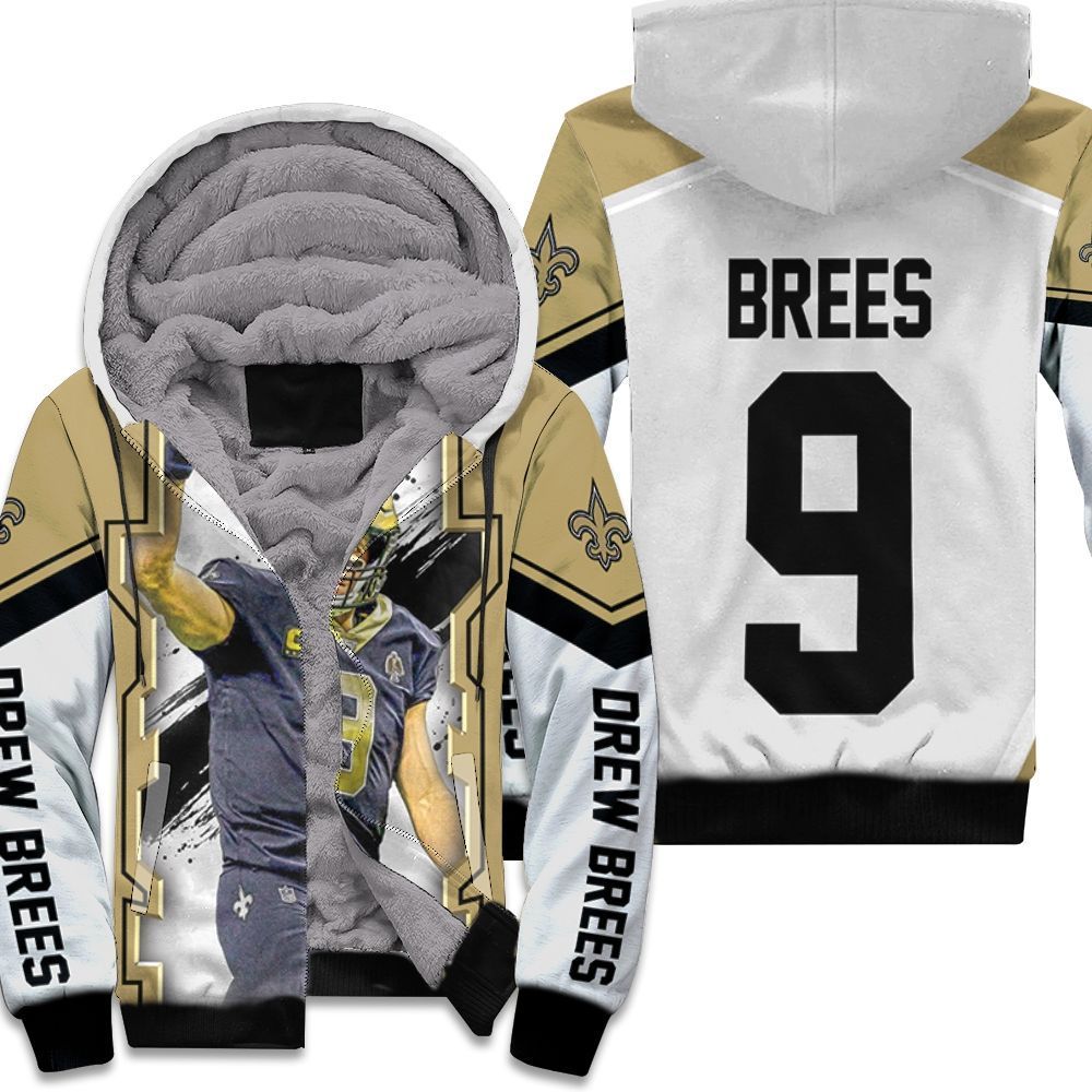 Drew-Brees-New-Orleans-Saints-Oil-Style-Paint-Background-Unisex-Fleece-Hoodie Drew Brees New Orleans Saints Oil Style Paint Background Unisex Fleece Hoodie