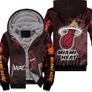 Dwyane Wade 3 Miami Heat Running Legend Player For Fan Unisex Fleece Hoodie
