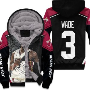 Dwyane Wade 3 Miami Heat Strong Warrior Legend Player For Fan Unisex Fleece Hoodie