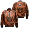 Edmonton Oilers MLB Fans Skull Bomber Jacket