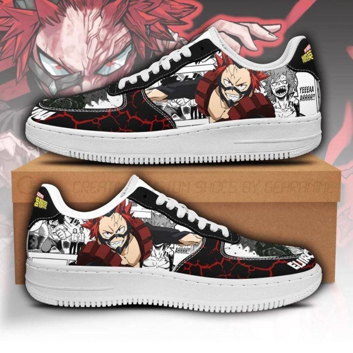 Eijirou Kirishima Nike Air Force Shoes Unique My Hero Academia Anime Custom Sneakers