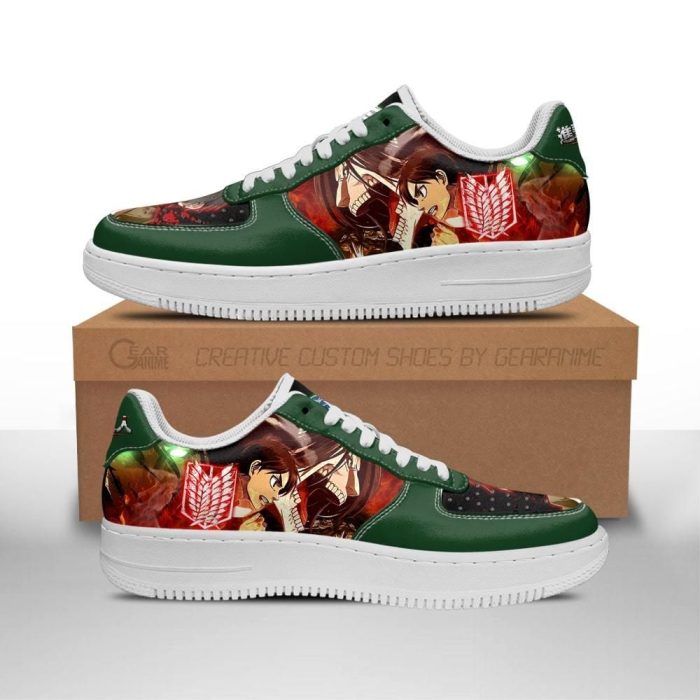 Eren Yeager Attack On Titan Air Force Sneakers Aot Anime Shoes