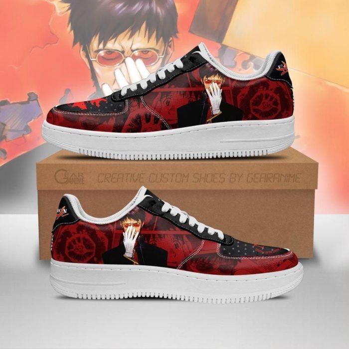 Evangelion Gendo Ikari Air Force Sneakers Neon Genesis Evangelion Shoes