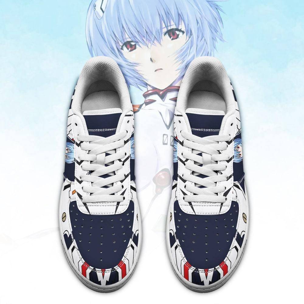 Evangelion Rei Ayanami Air Force Sneakers Neon Genesis Evangelion Shoes ...