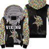 Fight Like A Minnesota Vikings Autism Support Unisex Fleece Hoodie