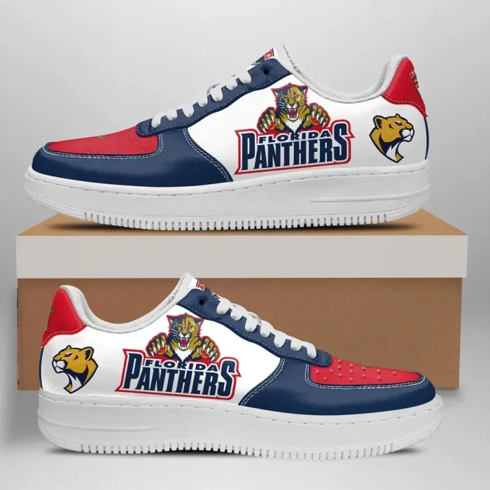 Florida Panthers Nike Air Force Shoes Unique Hockey Custom Sneakers