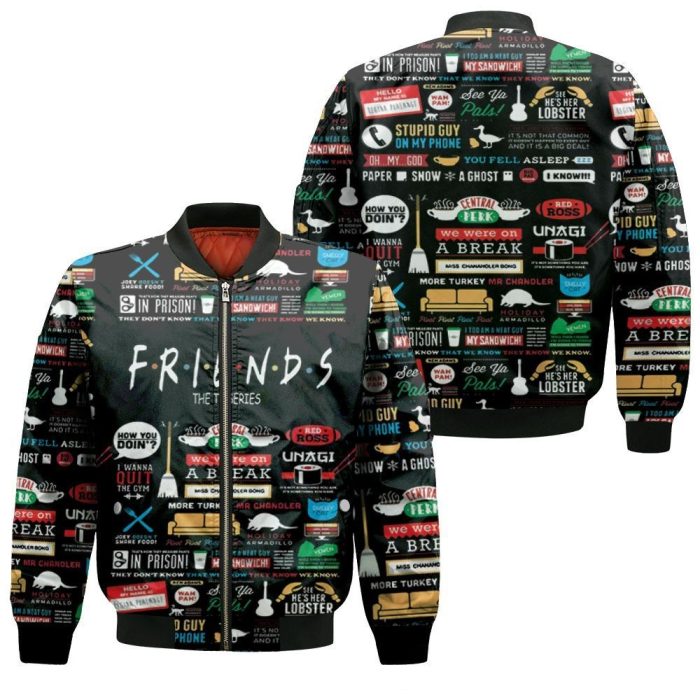 Friends Tv Show For Fan 3D Bomber Jacket