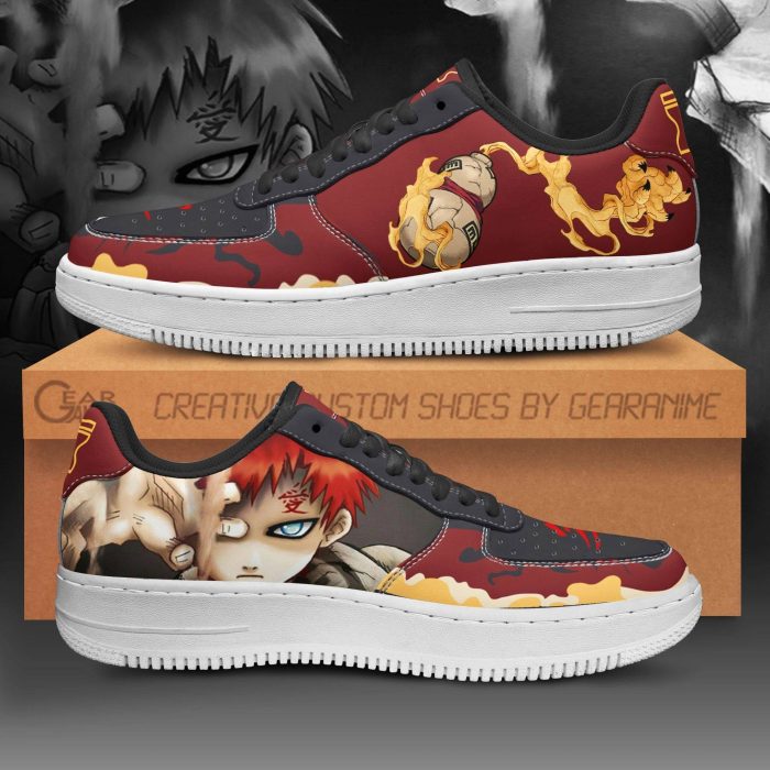 Gaara Air Force Sneakers Naruto Anime Shoes Custom