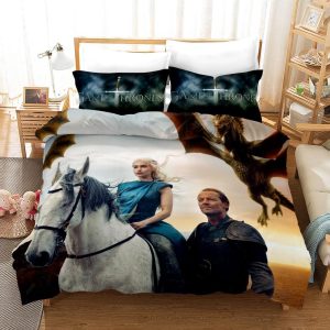 Game of Thrones Daenerys Targaryen #37 Duvet Cover Pillowcase Bedding Set Home Decor BS0730