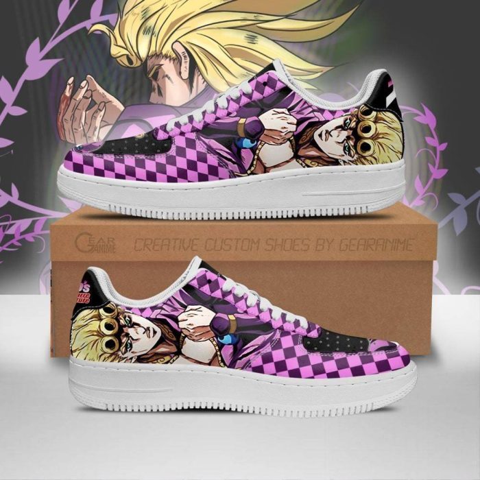 Giorno Giovanna Air Nike Air Force Shoes Unique Jojo Anime Custom Sneakers