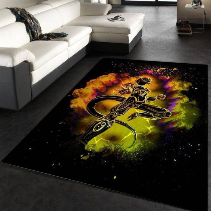 Golden Frieza Dragon Ball Area Rug Carpet Living Room And Bedroom Rug