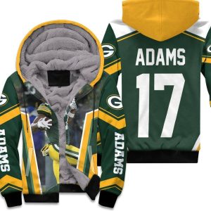 Green Bay Packer Davante Adams Legend 17 Unisex Fleece Hoodie