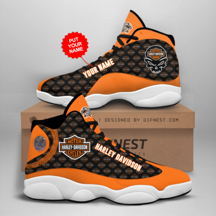 Harley Davidson Motorcycles Air Jordan 13 Sneakers