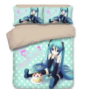 Hatsune Miku #3 Duvet Cover Pillowcase Bedding Set BS2200