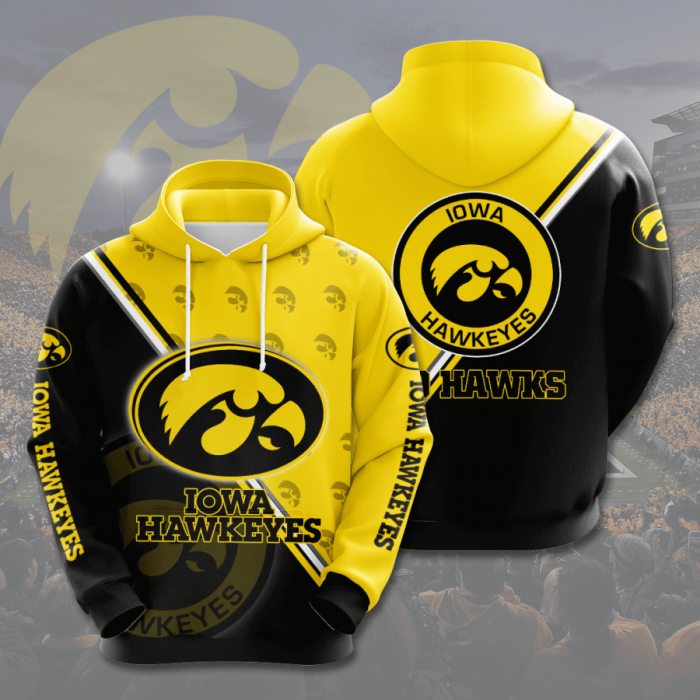 Iowa Hawkeyes 3D Hoodie